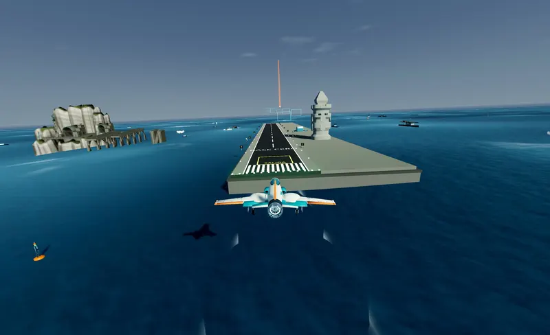 Plataforma en el mar abierto